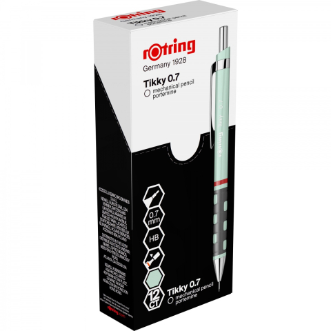 Creion mecanic 0.7mm tikky 3 verde pastel rotring [3]