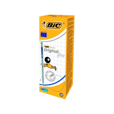 Creion mecanic Bic Matic 820958, 0.5mm, corp plastic gri, cu guma de sters [1]