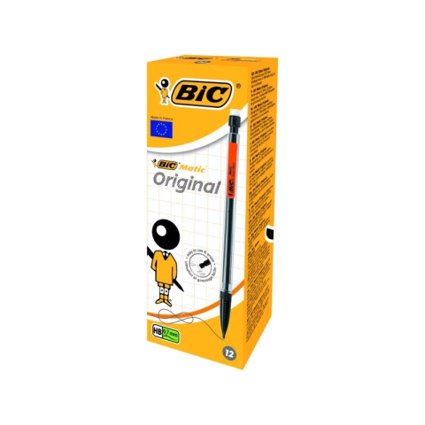 Creion mecanic Bic Matic 8209591, 0.7mm, corp plastic negru, cu guma de sters [2]