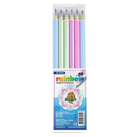 Rechizite Școlare - Creion Milla grafit Culori Rainbow