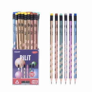 Rechizite Școlare - Creion negru cu radiera pilit daco cg107 72 buc