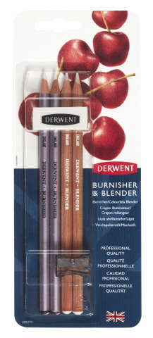 Rechizite Școlare - Creion pentru amestec si finisaj alb 2/set derwent academy professional