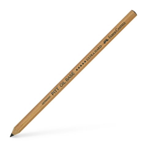 Rechizite Școlare - Creion ulei pastel pitt negru extra dur faber-castell