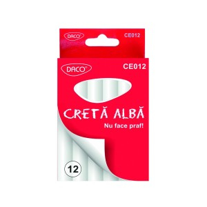 Rechizite Școlare - Creta alba 12/cut daco 12 buc