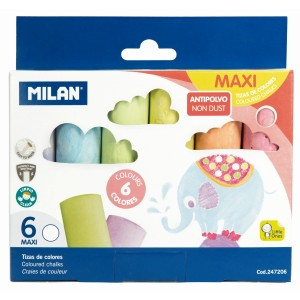 Rechizite Școlare - Creta asfalt set 6 milan 247206