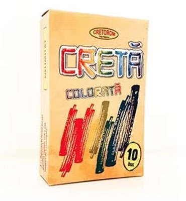 Rechizite Școlare - Creta color 10/cut