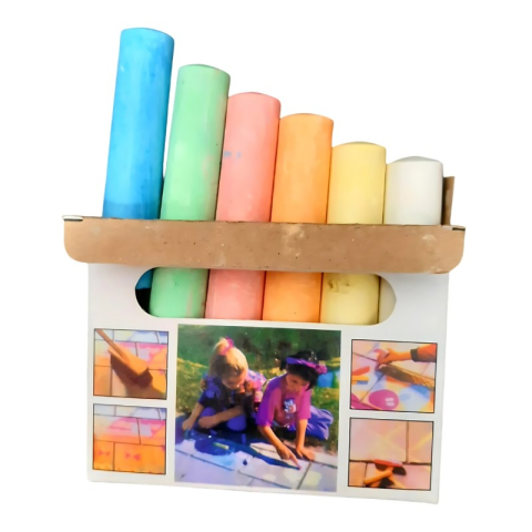 Art & Craft si Artizanat - Creta color Cnx, pentru asfalt, set 6 buc