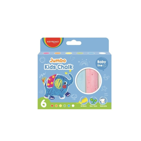 Creta Keyroad Baby line, pentru asfalt, culori pastel, cutie 6 buc, KR972325 [2]