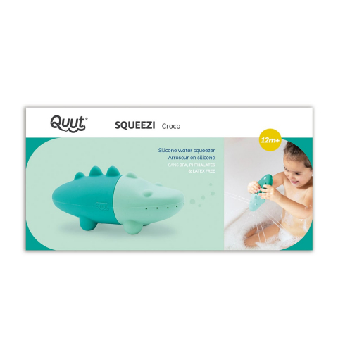 Crocodilul Squeezi, jucarie stropitoare de baie din silicon, 0-5 ani [4]