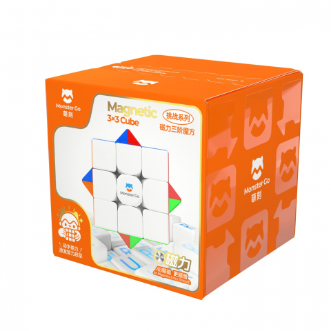 Cub Rubik si Cuburi Logice - Cub gan monster cub magnetic 3x3, varsta de la 6 ani la +15 ani
