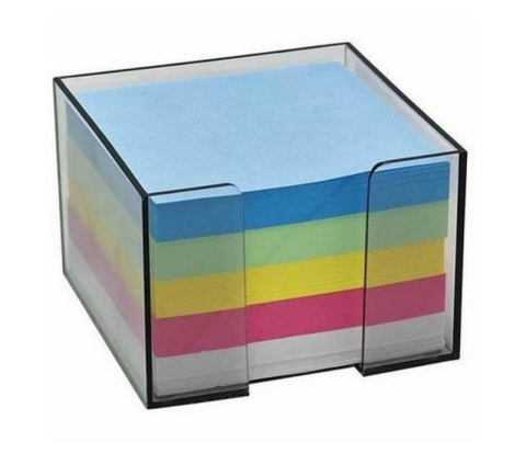 Organizare, arhivare, prezentare - Cub hartie color 500f cu suport transparent herlitz