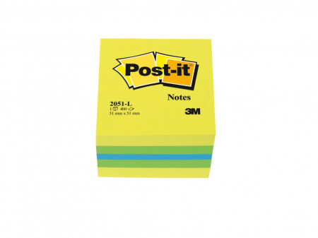 Birotică și Papetărie - Cub Notes adeziv Post-itNeon 51