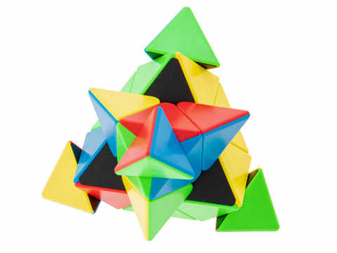 Cub Rubik 3x3x3 Moyu Pyraminx Stickerless - Joc de Inteligenta [2]