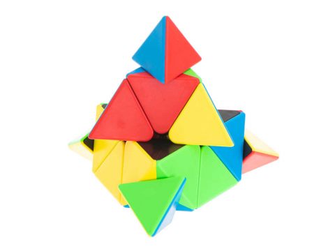 Cub Rubik 3x3x3 Moyu Pyraminx Stickerless - Joc de Inteligenta [1]