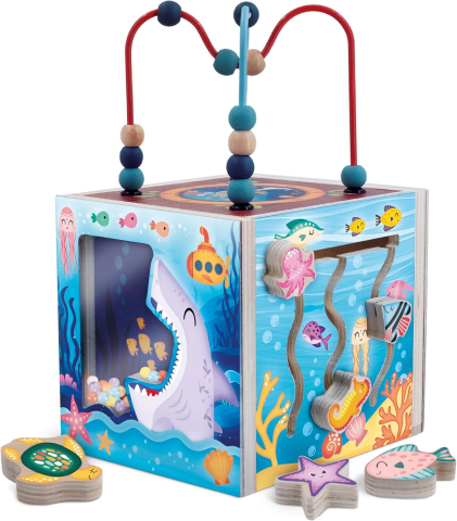 Jucării și Jocuri pentru copii - Cub senzorial Montessori - Oceanul vesel
