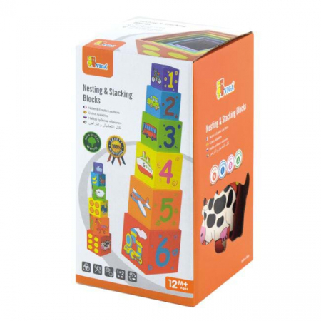 Cuburi de lemn Viga Toys [5]
