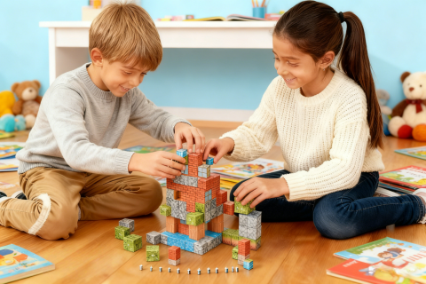 Cuburi magnetice - In natura 119 piese (2 cm) [4]