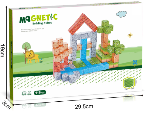 Cuburi magnetice - In natura 119 piese (2 cm) [3]