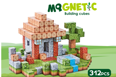 Cuburi magnetice - In natura 312 piese (2 cm) [3]