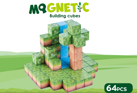 Cuburi magnetice - In natura 64 piese (2.5 cm) [5]