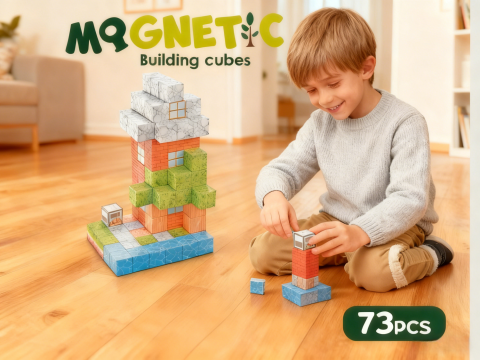 Cuburi magnetice - In natura 73 piese (2.5 cm) [3]