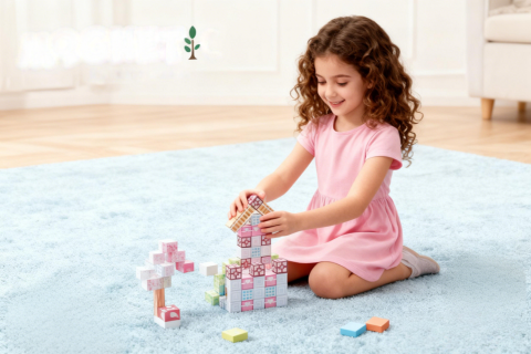 Cuburi magnetice  - Universul printeselor 193 piese (2 cm) [3]