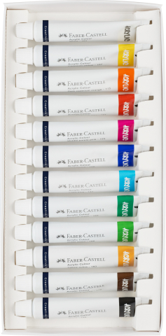 Culori acrilice 12 culori 20ml faber-castell [2]