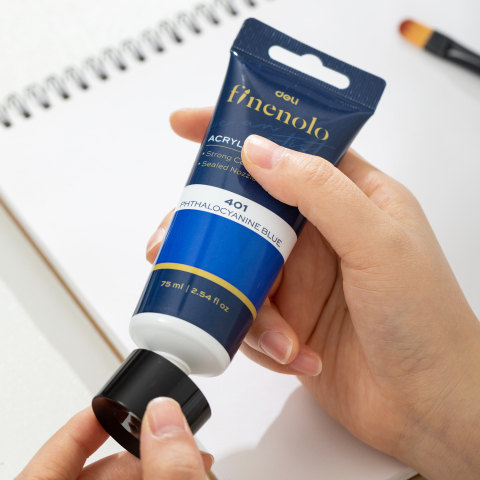 Culori acrilice 75ml albastru cyan deli [3]