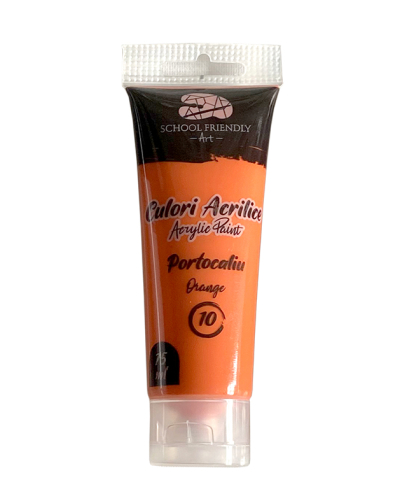 Markere POSCA, Carioci, Creioane si Vopsea Acrilica - Culori acrilice 75ml portocaliu premium sf art pigna