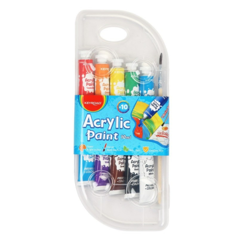 Art & Craft si Artizanat - Culori acrilice Keyroad, 10 culori, KR972248