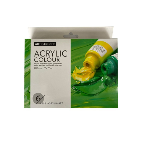 Culori acrilice Magi-Wap Art Rangers, 6 culori x 75ml, FEA0675T-R [1]