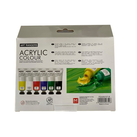Culori acrilice Magi-Wap Art Rangers, 6 culori x 75ml, FEA0675T-R [2]