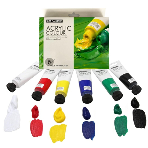 Art & Craft si Artizanat - Culori acrilice Magi-Wap Art Rangers, 6 culori x 75ml, FEA0675T-R