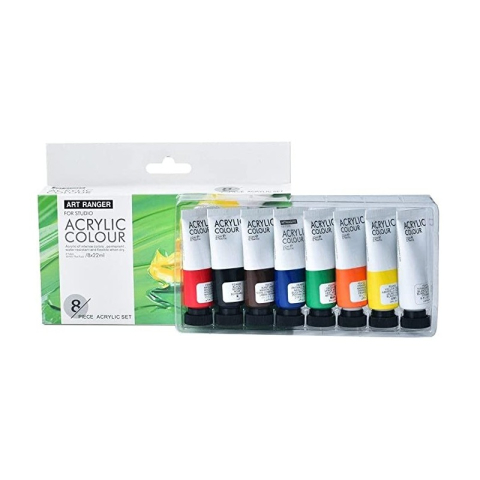 Culori acrilice Magi-Wap Art Rangers, 8 culori x 22ml, FEA0822T-R [2]