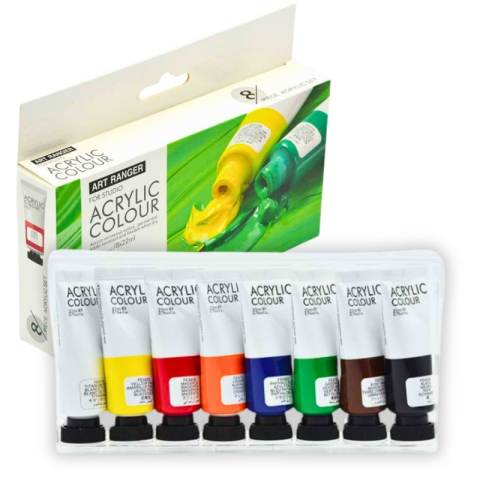 Art & Craft si Artizanat - Culori acrilice Magi-Wap Art Rangers, 8 culori x 22ml, FEA0822T-R