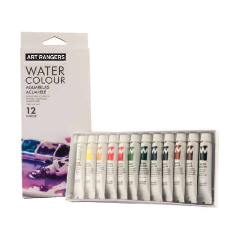 Acuarele, Tempera, Pensule si Blocuri de desen - Culori tempera Colorarte, 12 culori x 12ml, EW1212C