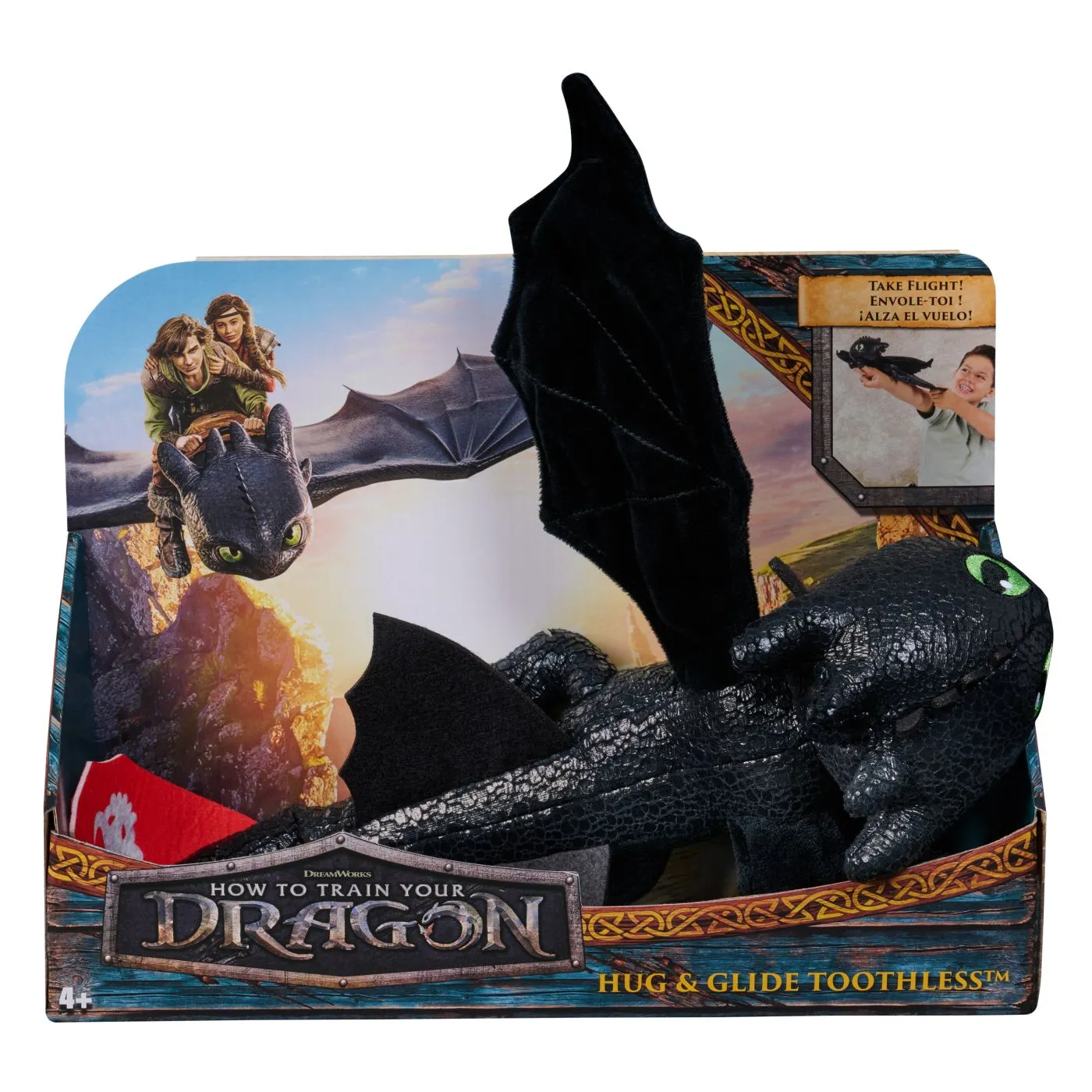 Jucării și Jocuri pentru copii - Cum sa iti dresezi dragonul hug si glide figurina dragon toothless, copii varsta 4 ani pana la 8 ani