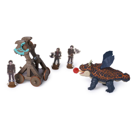 Cum sa iti dresezi dragonul incercarea flacarii set de joaca catapulta explozie si dragonul gronckle [7]
