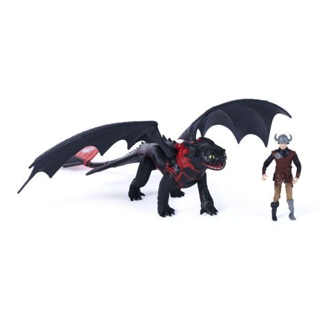 Cum sa iti dresezi dragonul incercarea flacarii set dragon tootless si figurina hiccup [1]