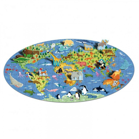 Cunoaste si exploreaza -  Puzzle Lumea animalelor (200 piese) [4]