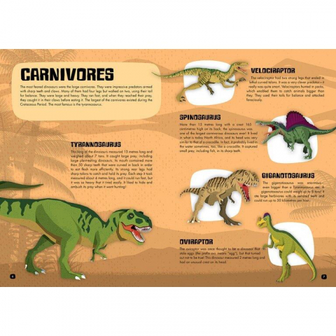 Cunoaste si exploreaza - Puzzle Lumea dinozaurilor (200 piese) [4]
