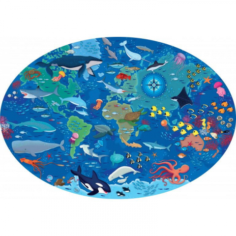 Cunoaste si exploreaza - Puzzle Mari si oceane (205 piese) [1]