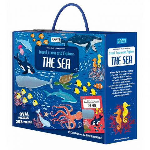 Puzzle 100 - 299 piese - Cunoaste si exploreaza - Puzzle Mari si oceane (205 piese)