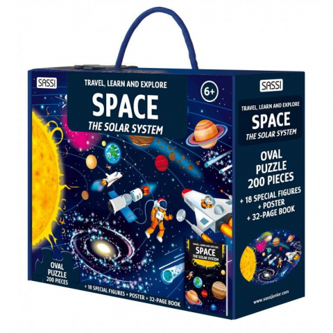Puzzle 100 - 299 piese - Cunoaste si exploreaza - Puzzle Sistemul solar (200 piese)