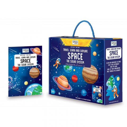 Puzzle 100 - 299 piese - Cunoaste si exploreaza  - Puzzle Spatiul cosmic (205 piese)