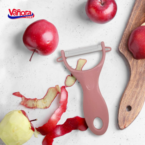 Curatator legume lama ceramica 13x7.6cm roz, vanora home [2]