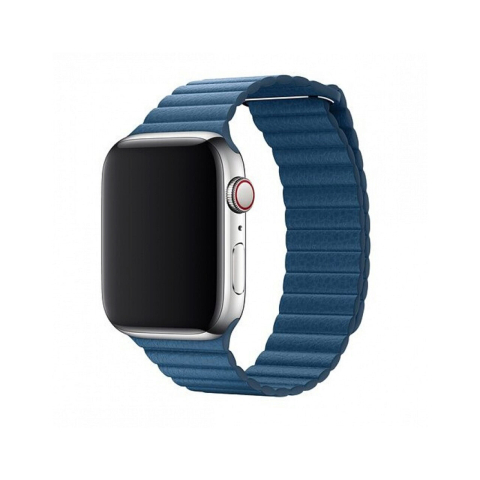 Laptop, Tablete & Telefoane - Curea Apple Watch 38mm / 40mm Devia Elegant Leather Loop Cape Cod Blue
