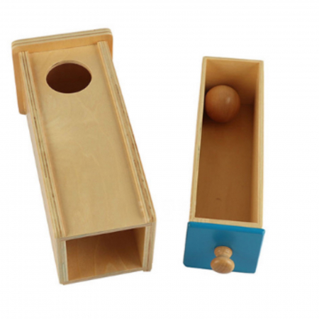 Cutia permanentei cu bila si sertar - Material Montessori, jucarii. [1]