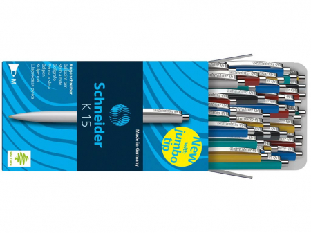 Birotică și Papetărie - Schneider - Cutie cu 50 de Pixuri K15, Asortat - Micostore.ro