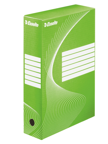 Birotică și Papetărie - Cutie arhivare 8cm boxy verde esselte